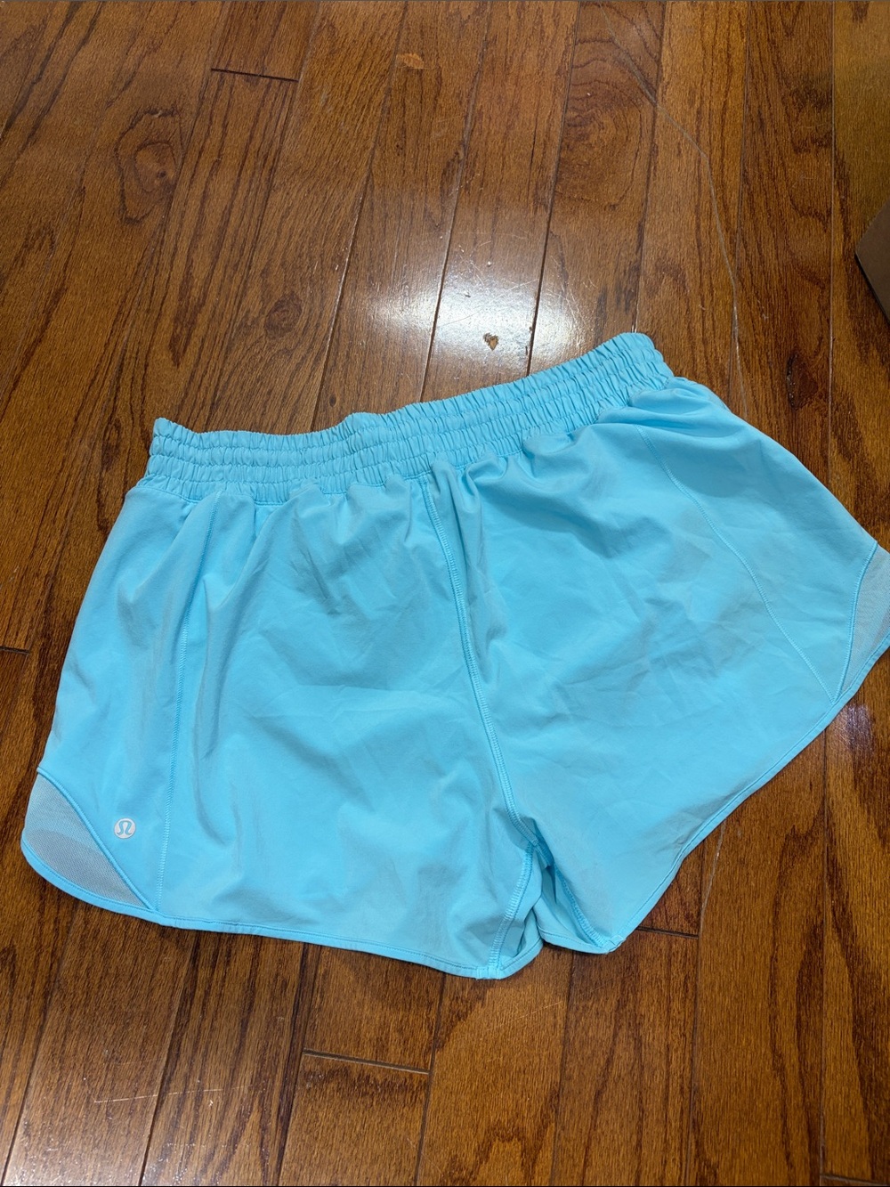 138. Lululemon Hotty Hot High-Rise Lined Short 4" Blue Chill size 12 - Picture 7 of 12